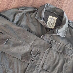 Uncle‎ Fu Co Jacket Mens XXL Military Parka Retro Maden Ameka Ji Wear Green Camo